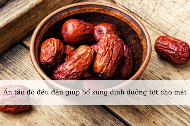 Táo đỏ có chứa các dưỡng chất tốt cho mắt