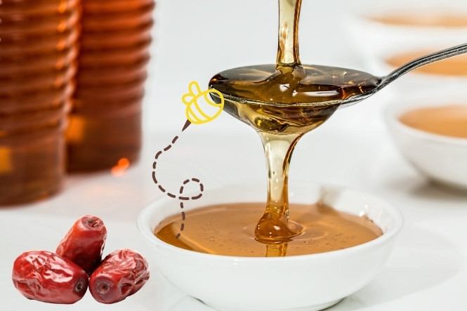 Nguyên liệu để làm táo đỏ ngâm mật ong