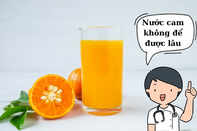 Nhược điểm của nước cam là dễ bị oxy hoá