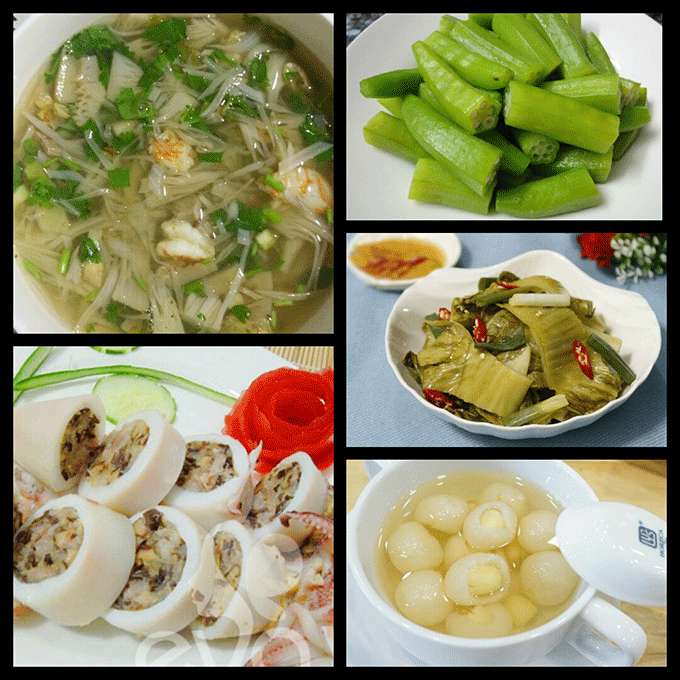 16  thực đơn tháng 6