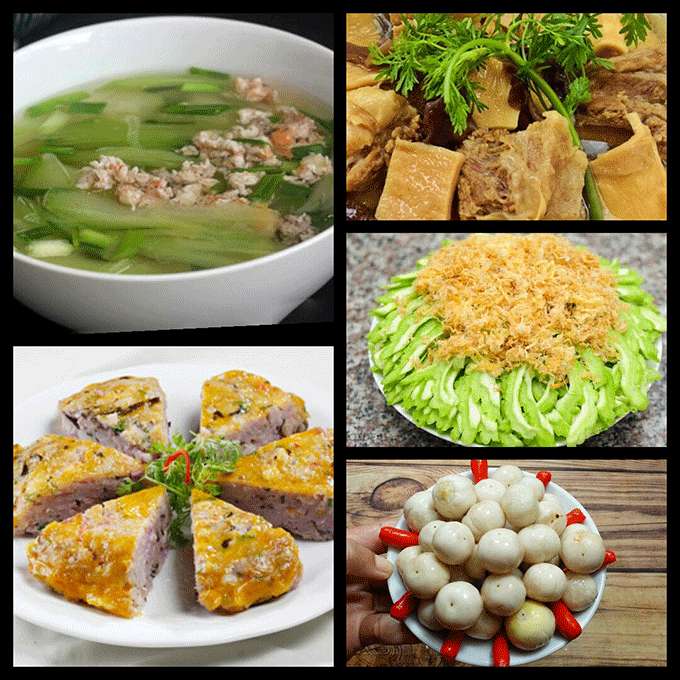 20 thực đơn tháng 6