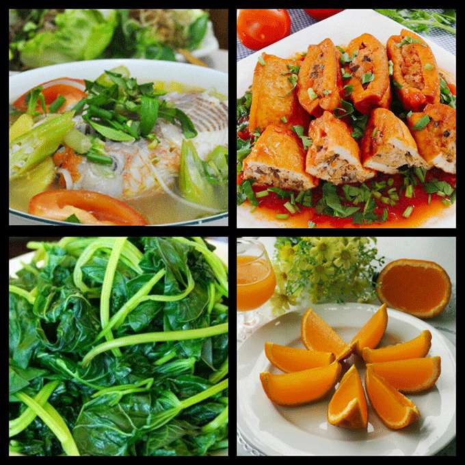 26 thực đơn tháng 6