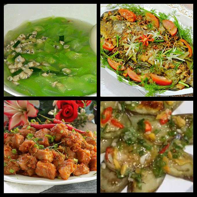 5  thực đơn tháng 6