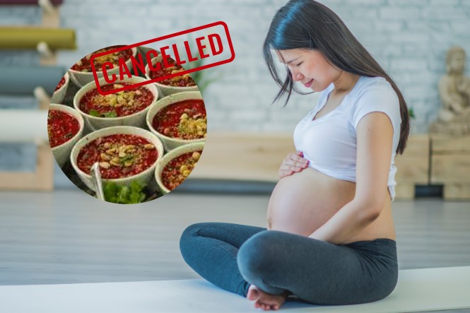 bầu có được ăn tiết canh không: Không nên ăn