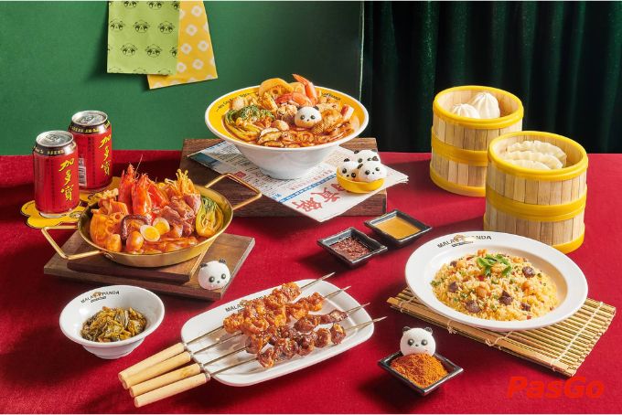 Bàn tiệc Tứ Xuyên hấp dẫn tại Mala Panda gần Nguyễn Tri Phương