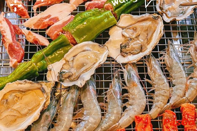 Bữa tiệc nướng hấp dẫn tại Buffet WANG Bắc Ninh