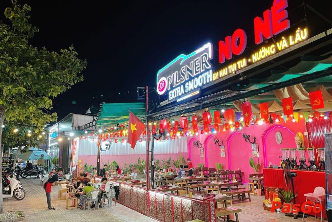 Quán nhậu Vĩnh Long với không gian ngoài trời thoáng mát