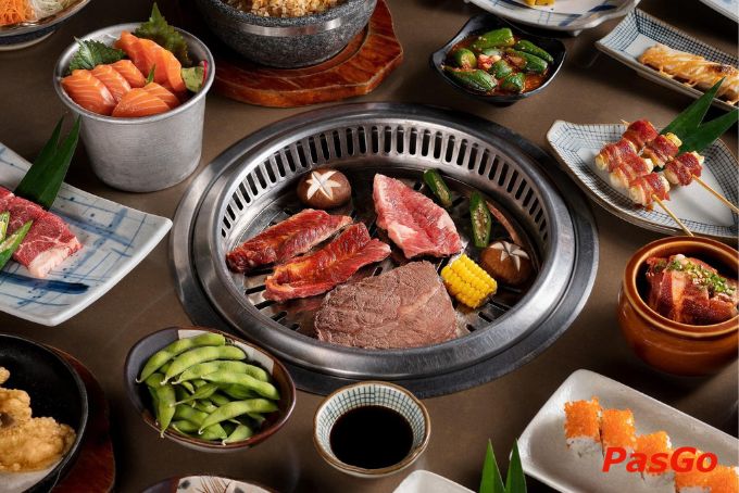 Menu nướng đa dạng tại Shogun Vincom Phạm Ngọc Thạch