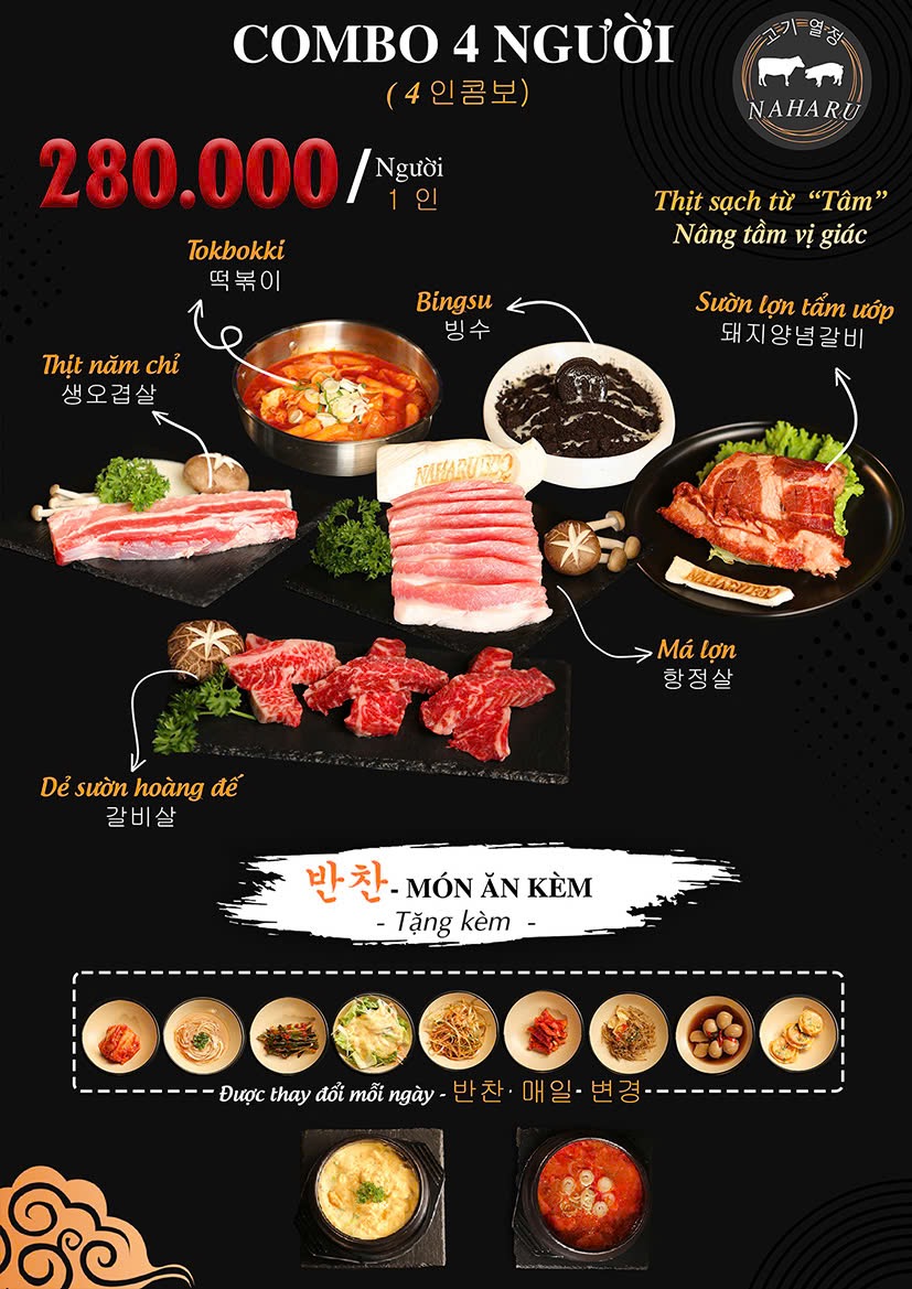 Suất Buffet 289K Từ T2-T6-24