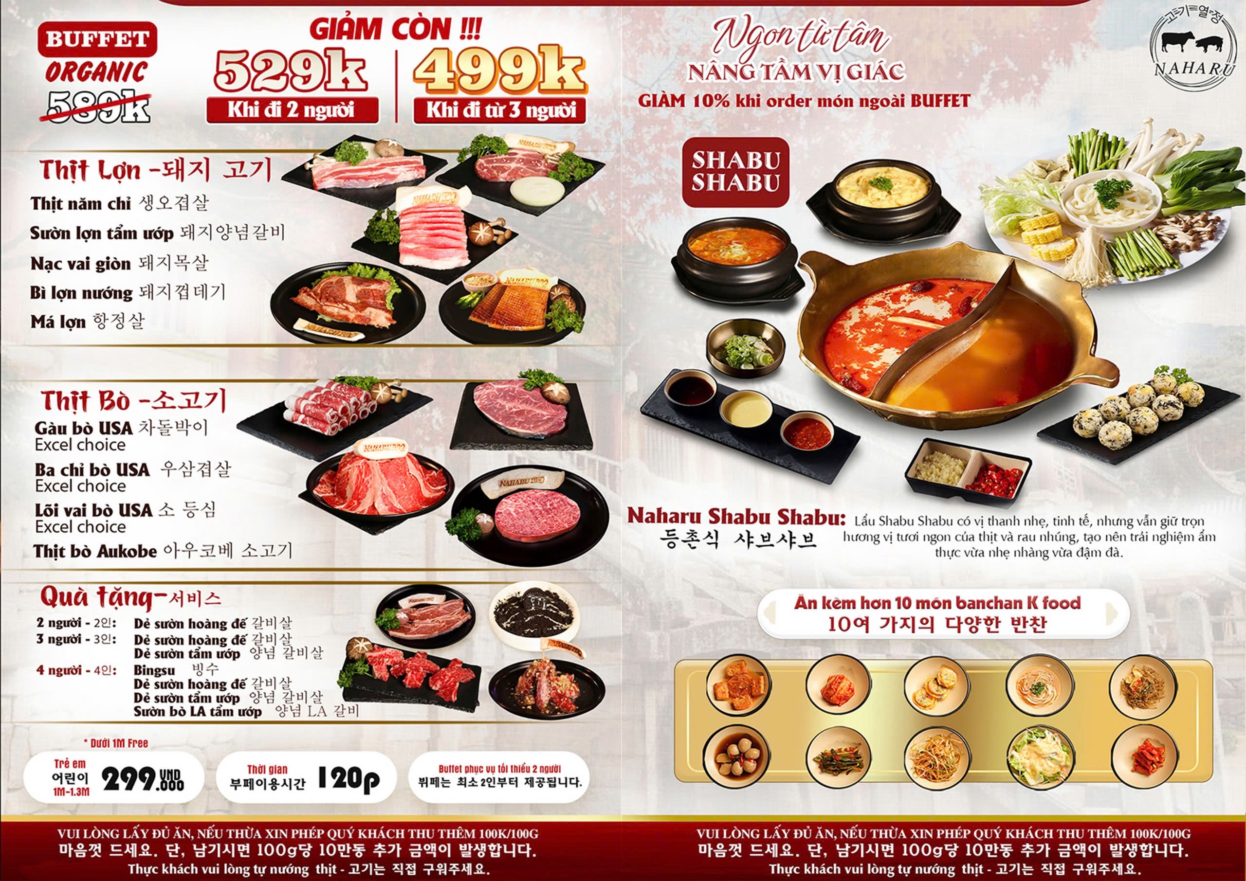 Suất Buffet 289K Từ T2-T6-32