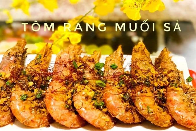cách làm tôm rang muối sả
