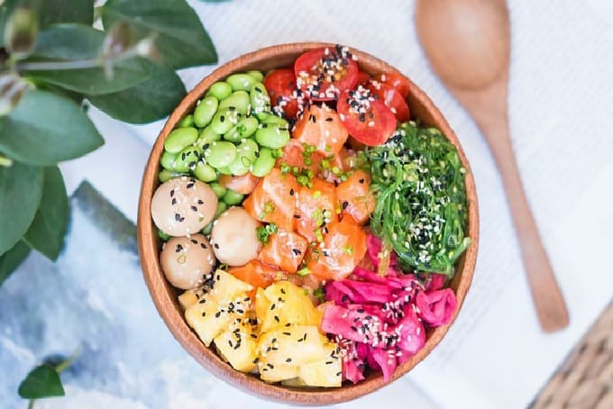 món ăn vặt Sài Gòn poke