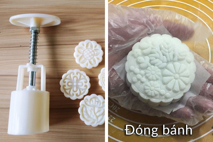 tạo hình bánh trung thu dẻo