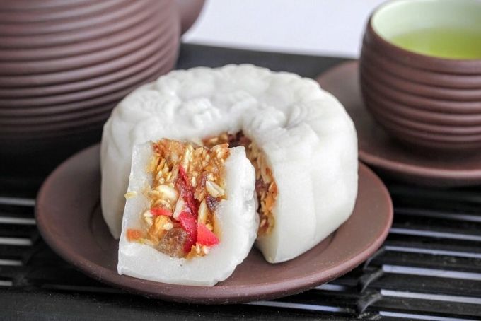 cách làm bánh trung thu dẻo nhân thập cẩm