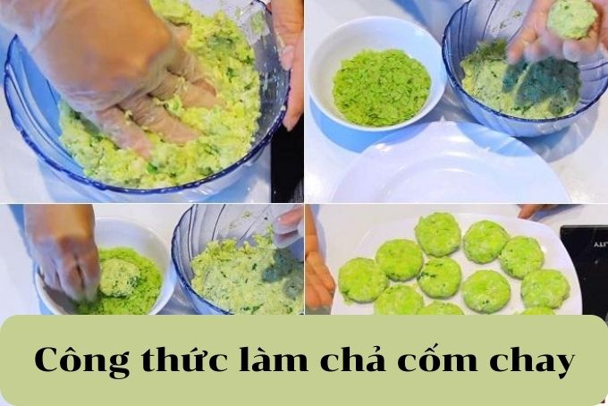 cách làm chả cốm chay