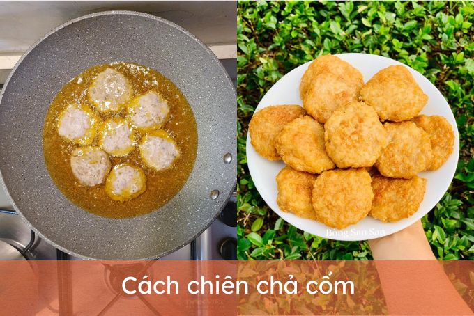 chiên chả cốm