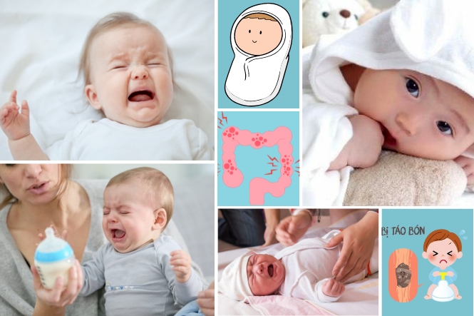 Các biểu hiện khi trẻ sơ sinh bị táo bón