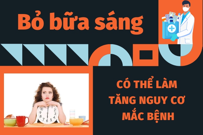 Nhịn ăn sáng có tác hại gì: Tăng nguy cơ mắc bệnh