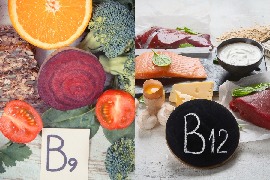 Bổ sung đủ Vitamin B9 và B12 để ngăn ngừa thiếu máu