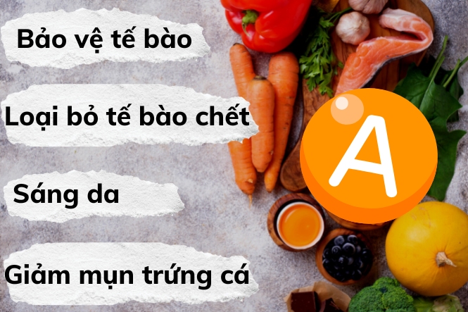 Vitamin gì tốt cho da: Vitamin A