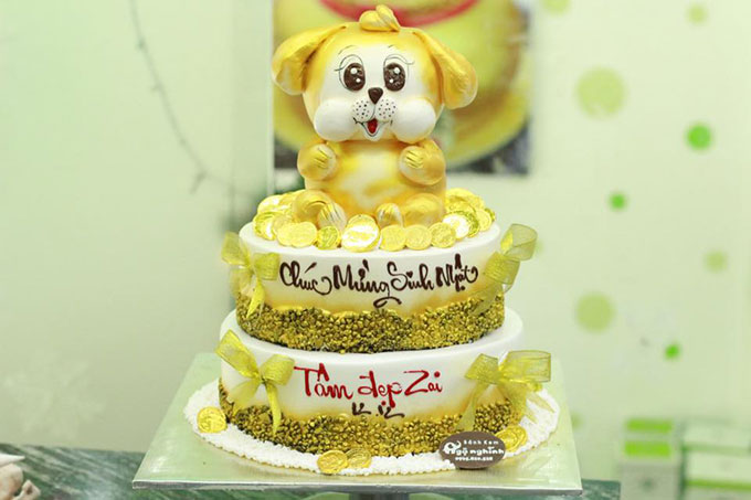 Bánh kem bánh sinh nhật hình con chuột - Alo Flowers