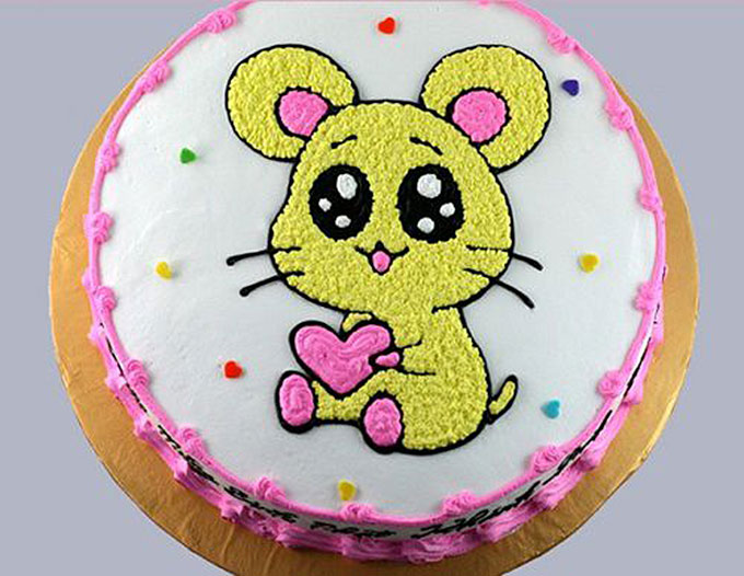 Bánh kem sinh nhật cho người tuổi chuột - tuổi tý - YouTube