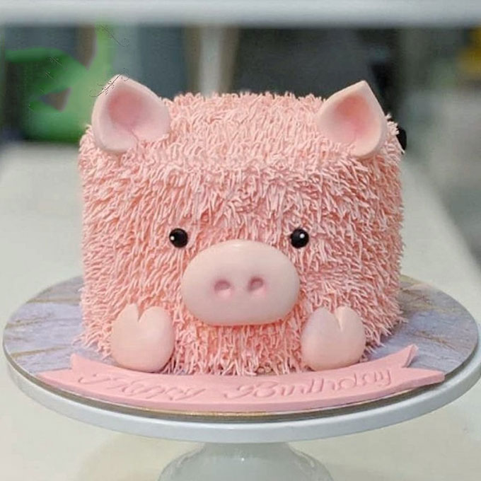 Bánh hình con lợn đáng yêu tặng sinh nhật bé trai tuổi Hợi 7756 - Bánh sinh  nhật, kỷ niệm
