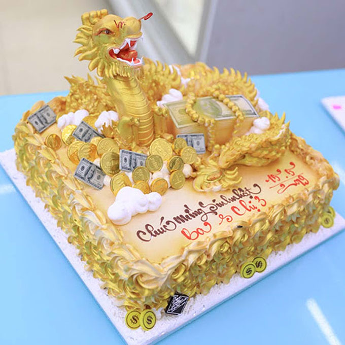 Bánh sinh nhật khu rừng xanh của rắn yêu tặng người tuổi Tỵ 8946 - Bánh  sinh nhật, kỷ niệm