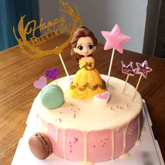 Bánh kem bơ bé gái và chuột - Bánh sinh nhật cho bé gái 16 - Tiny Pretty  Cake