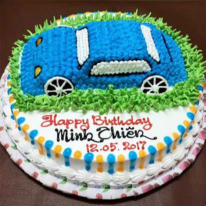 Bánh sinh nhật tạo hình 3d xe ô tô màu đỏ cực đáng yêu bán chạy | Bánh Kem  Ngộ Nghĩnh