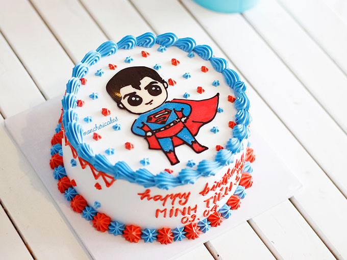Bánh kem siêu nhân Batman đẹp lộng lẫy mừng sinh nhật bé trai