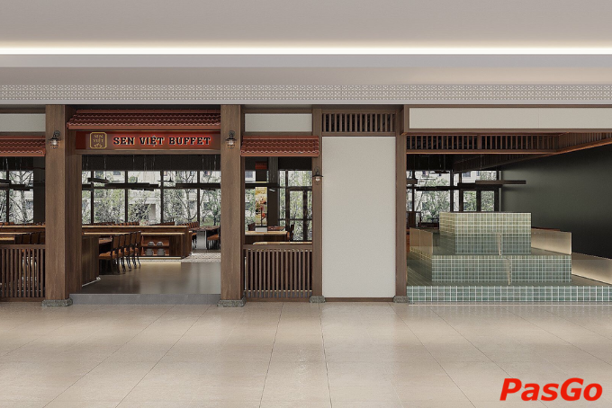 Không gian Sen Việt Buffet sang trọng, lý tưởng cho bữa tiệc gia đình.