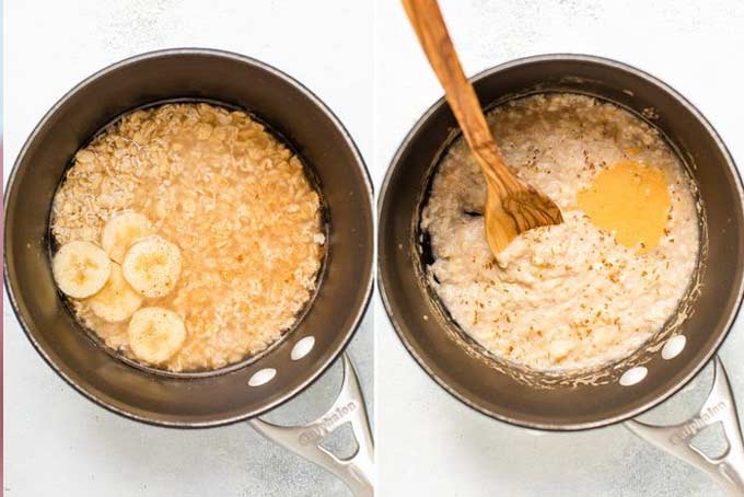 chế biến cháo yến mạch cho bé ăn dặm