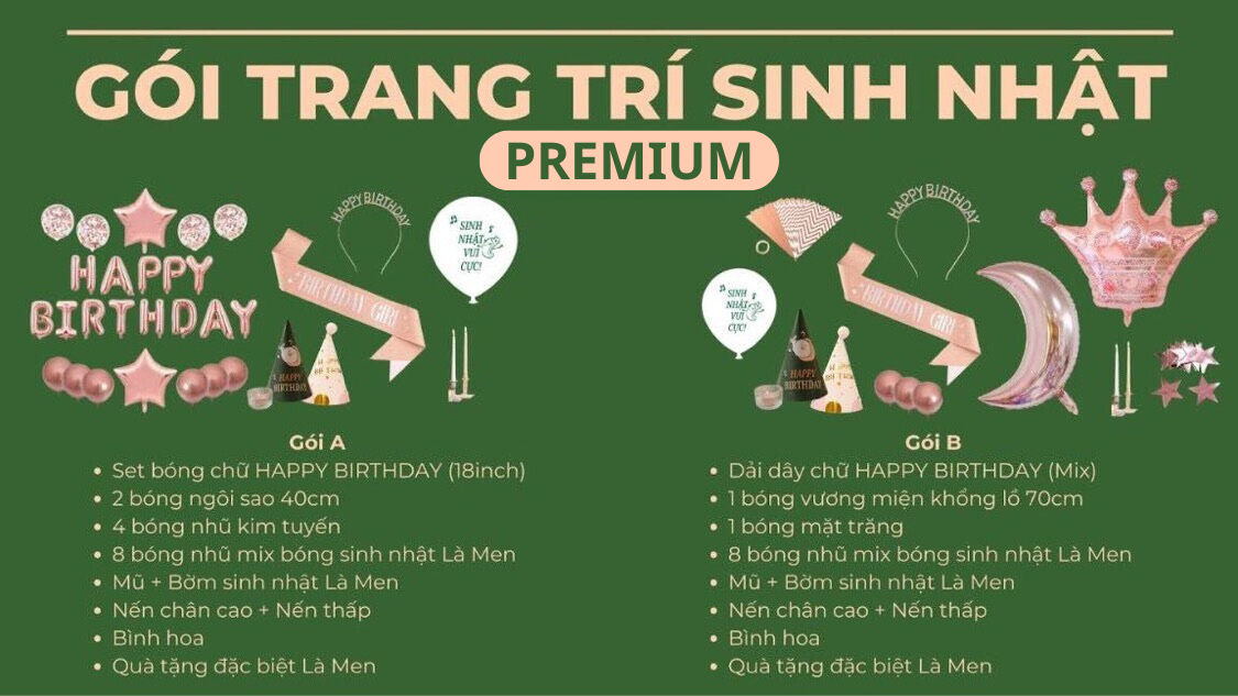 Gói tiệc sinh nhật PREMIUM từ 250K/người-1