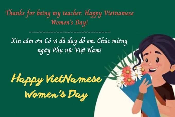 Câu chúc mừng gửi tặng cô giáo nhân ngày 20/10 chân thành, cảm động