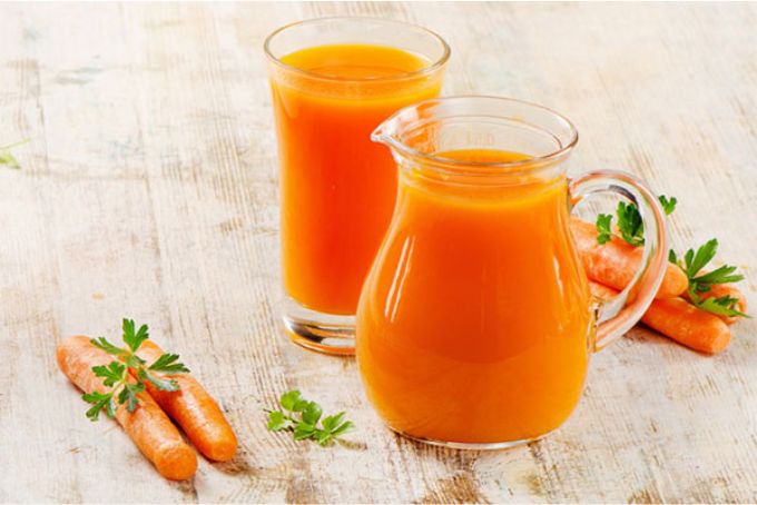 Nước xay củ cà rốt mật ong 