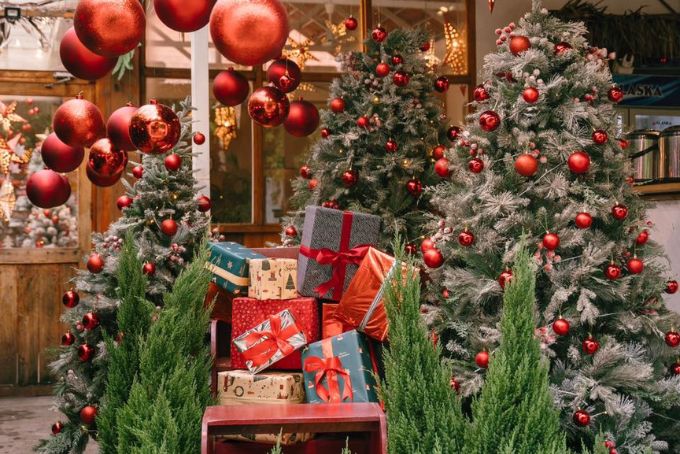 Các quán cafe trang trí noel đẹp ở Sài Gòn - Khóm Tea and Coffee 