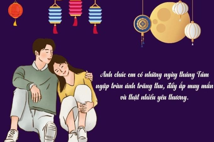 Lời chúc trung thu cho người yêu là nữ ngọt ngào, lãng mạn