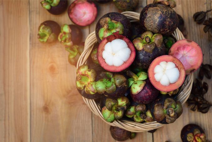 Măng cụt có ruột màu trắng vị thơm ngọt