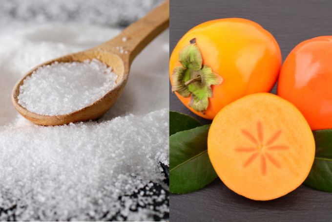 Muối giúp bảo quản hồng giòn hiệu quả trước quá trình oxy hóa