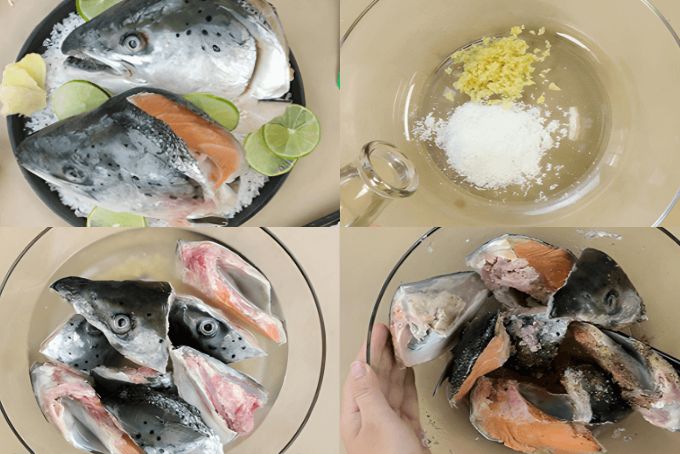 Sơ chế cá hồi