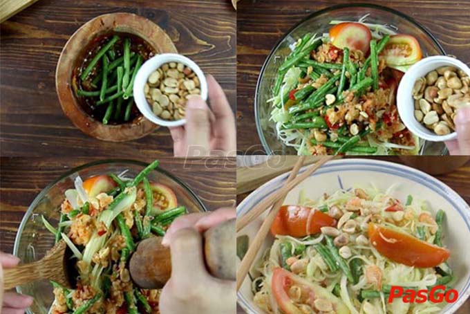 cách làm gỏi đu đủ kiểu Thái ngon 4