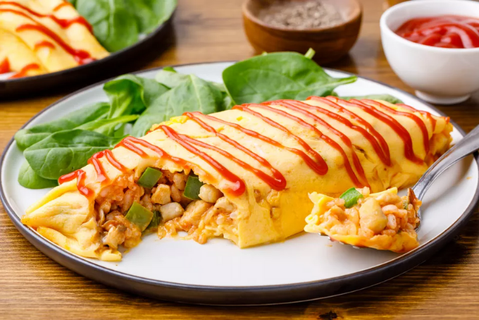 Omurice cơm chiên trứng kiểu Nhật