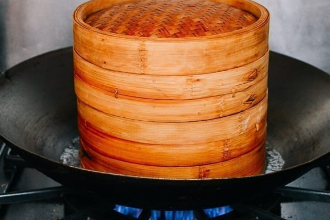 Bánh Mochi bí đỏ hấp kiểu Trung