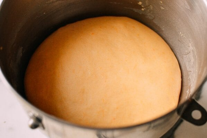 Bánh Mochi bí đỏ hấp kiểu Trung