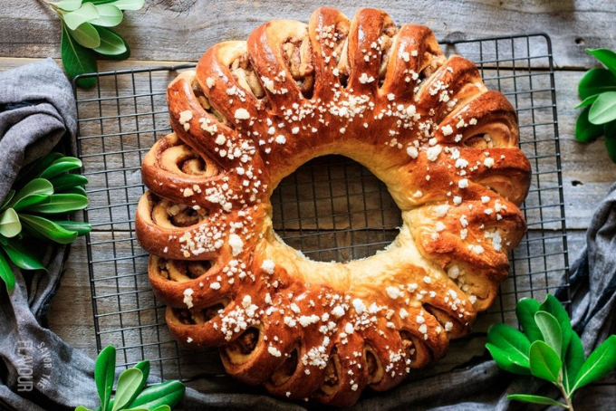 Bánh nhẫn trà Giáng Sinh Thụy Điển