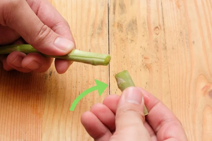 Các phương pháp làm sạch măng tây 