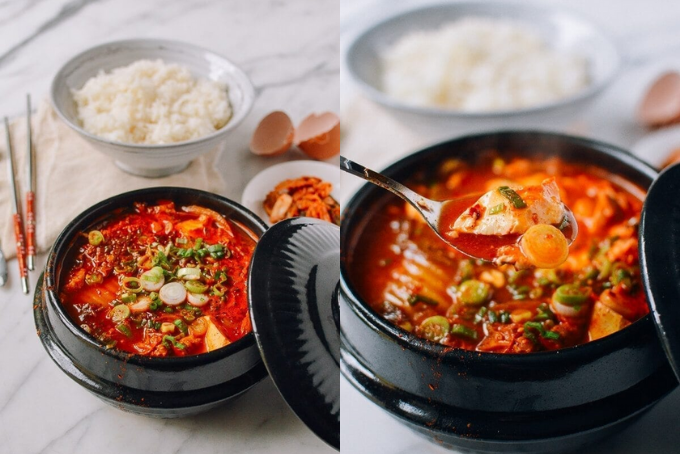 Canh đậu phụ cay Hàn Quốc