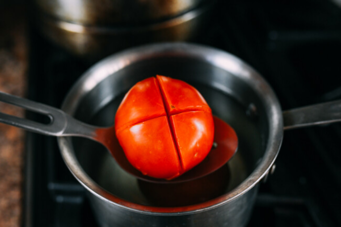 Canh miến quả cà chua thịt bò