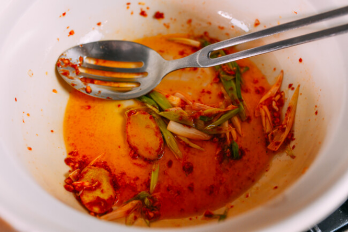 Canh miến cà chua thịt bò